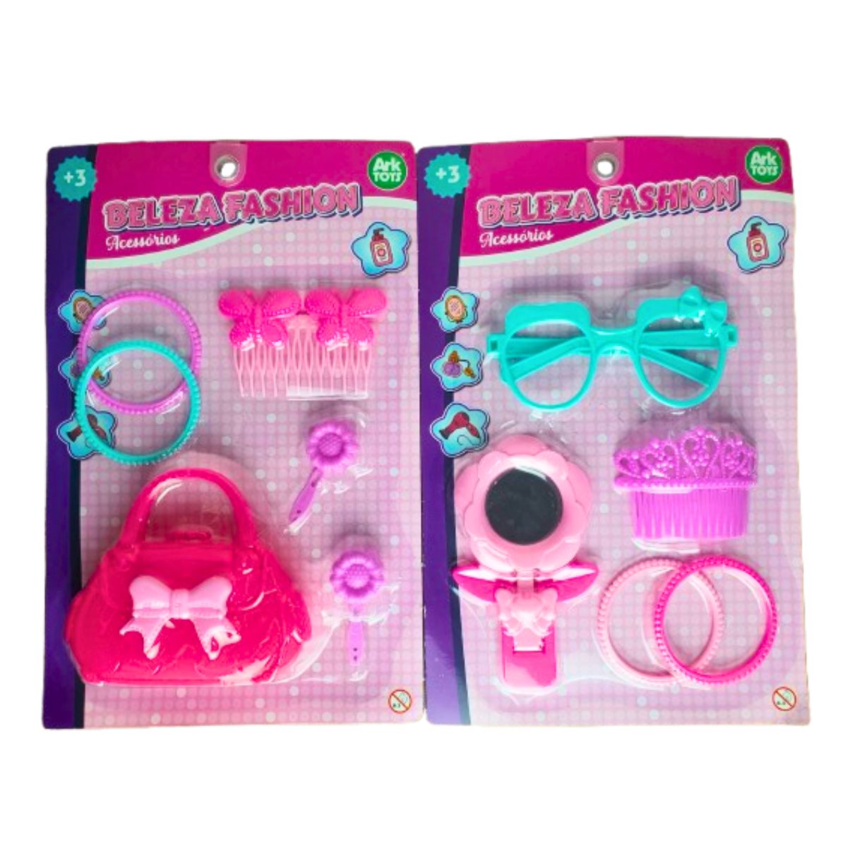 Kit Beleza Fashion Acessórios E Kit Miçangas - Ark Toys Kit Beleza Fashion Acessórios E Kit Miçangas - Ark Toys